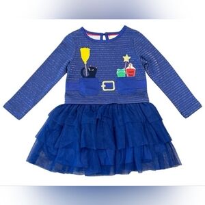Boden Blue Dress with Cat and Potion Motif